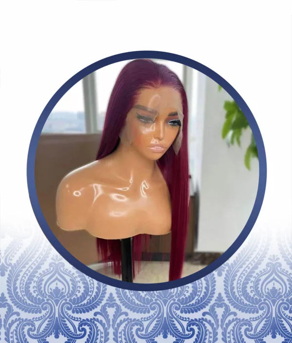 20" Red Wine 4*4 Frontal Weave