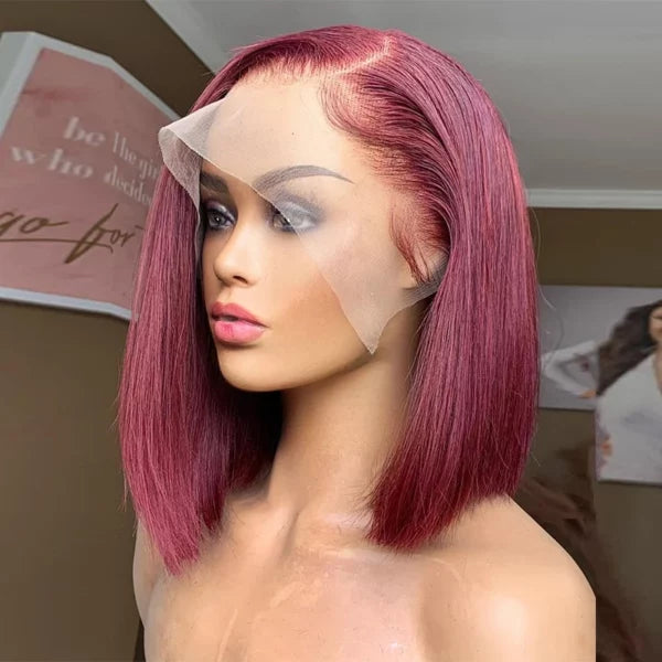 Maroon 4*4 Frontal Weave