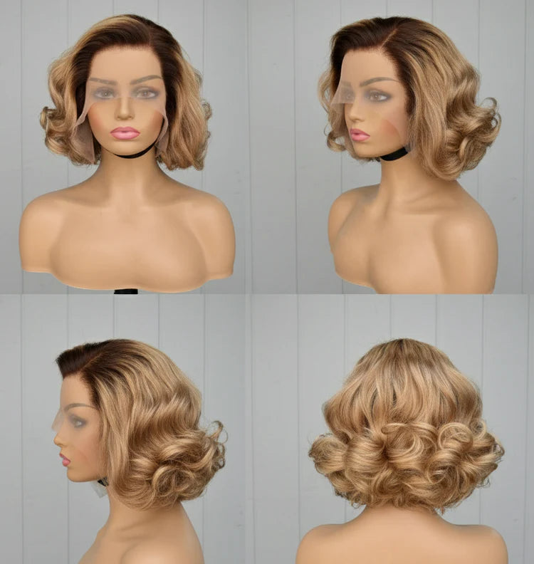Peruvian Lace Front Short wave 8 Inch T3/11
